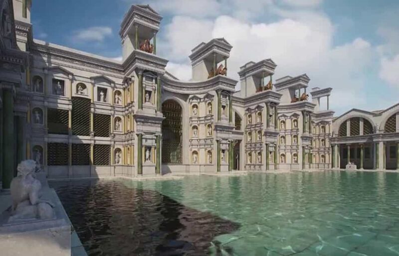 Caracalla 4D Video Virtual Guide Ancient and Recent