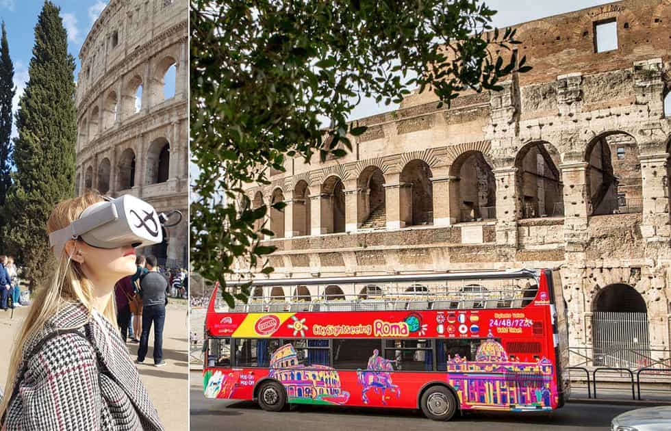 city sightseeing roma tour realtà virtuale ancient and recent