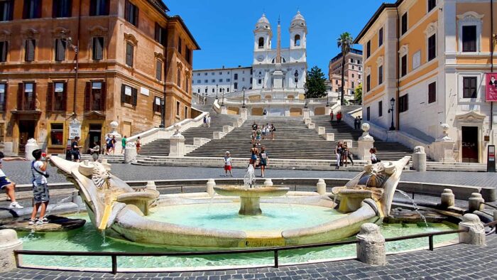 piazza di spagna tour a piedi centro storico roma antica tour realtà virtuale ancient and recent