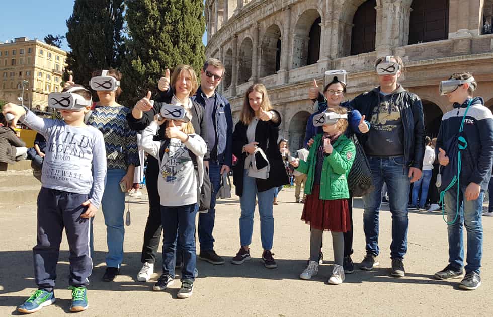 primavera roma con bambini tour realtà virtuale ancient and recent